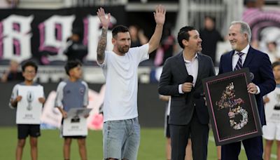 El Inter Miami rinde homenaje a Messi