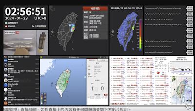 1小時8震搖醒全台 9萬人湧入地震監視YT哀號：天空一直閃