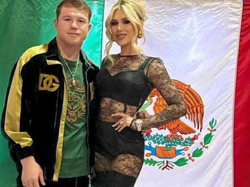 En vuelo privado; así fue como Canelo Álvarez festejó el cumpleaños de su esposa Fernanda