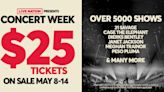 Live Nation Concert Week: $25 tickets to 5K shows, including Atlanta