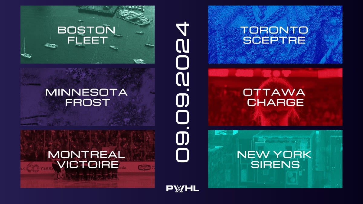 PWHL Unveils Six Official Team Names: Frost, Fleet, Charge, Sirens, Sceptres, Victoire