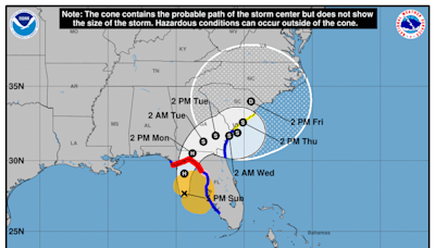 Debby impactaría a Florida como huracán categoría 1 y causaría severas inundaciones en sureste de EEUU