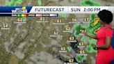 Light scattered rain showers for Mother's Day in Maryland