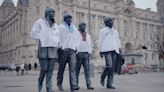 The Beatles Statue dressed in Ukrainian clothing ahead of Eurovision