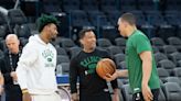 Grant Williams reacts to the Boston Celtics trading away Marcus Smart