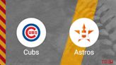 How to Pick the Cubs vs. Astros Game with Odds, Betting Line and Stats – April 24