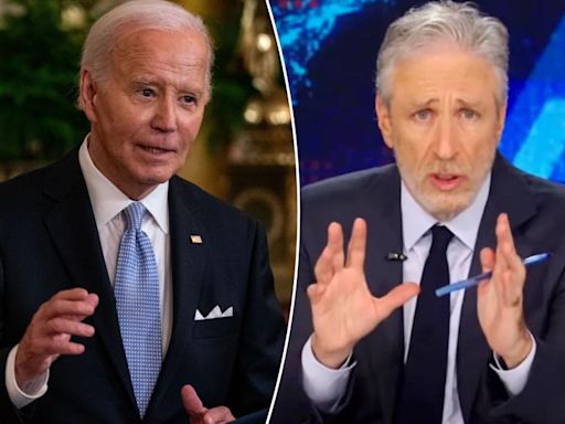 Jon Stewart says Biden is ‘so f—ing old’ he ‘just shouldn’t be president’