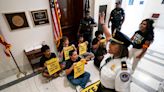 Climate protesters arrested outside Vance’s office