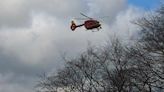 Air ambulance lands as man fighting for life in 'medical emergency'