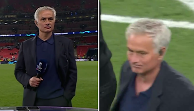 Fans love what Jose Mourinho did immediately after walking off TNT set following Champions League final