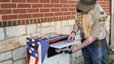 Eagle Scout installs flag retirement box at Bullard Fire Department
