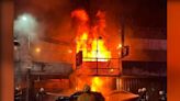 嘉義市暗夜惡火燒成排 10商家「全面燃燒」火海畫面曝光