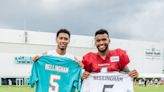 Intercambio de camisetas entre Bellingham y Tua Tagovailoa