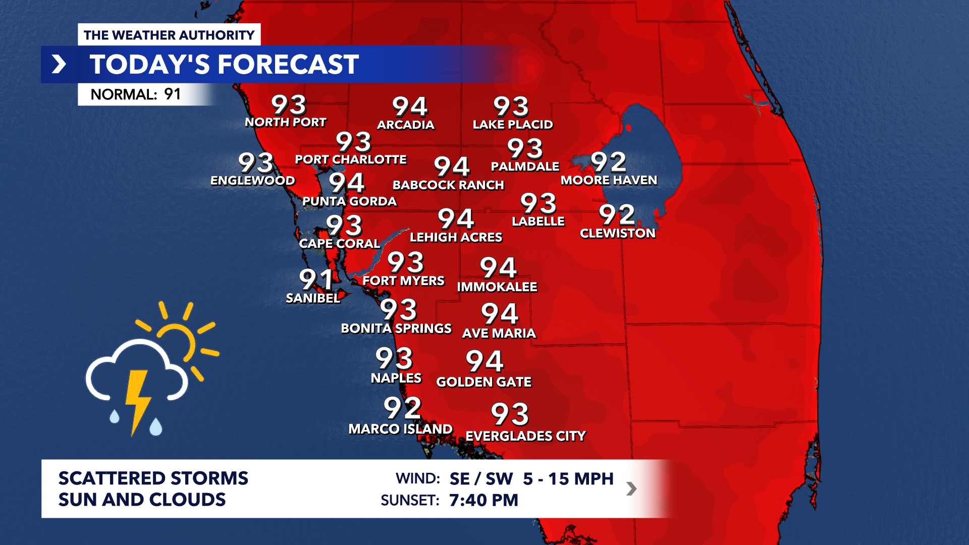 Scattered storms ahead for your Saturday plans