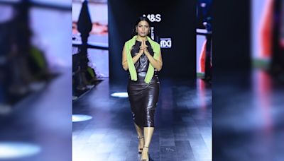 Lakme Fashion Week 2024: Manu Bhaker Went From Shooter To Showstopper In A Chic Black Dress And Neon Cardigan