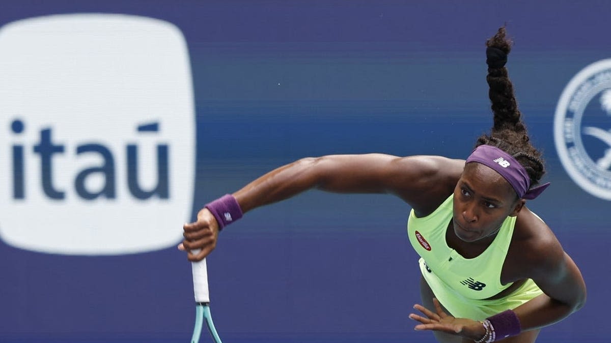 Coco Gauff working on serve, still wins in Rome