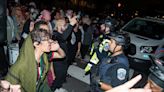 Police begin clearing GWU protest encampment