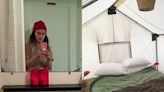 I paid $332 to go glamping in below-freezing weather for 4 nights, and there was way more camping than glamour