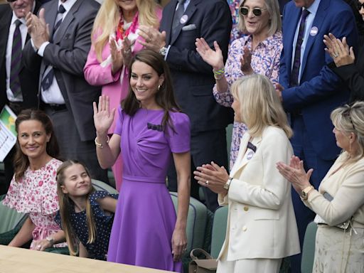 Kate, Princess of Wales, is at Wimbledon in a rare public appearance since revealing she has cancer