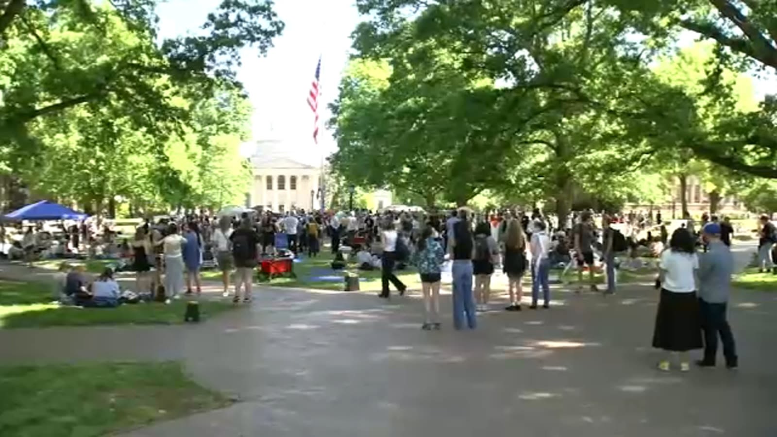 UNC, Duke, NCSU students continue campus pro-Palestinian protest in Chapel Hill