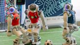 Robots play soccer at Geneva AI showcase