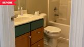 Before and After: An $800 Redo Takes This Windowless Bathroom from Dim to Dazzling