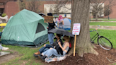 UVM and Middlebury College students build encampments to protest war in Gaza