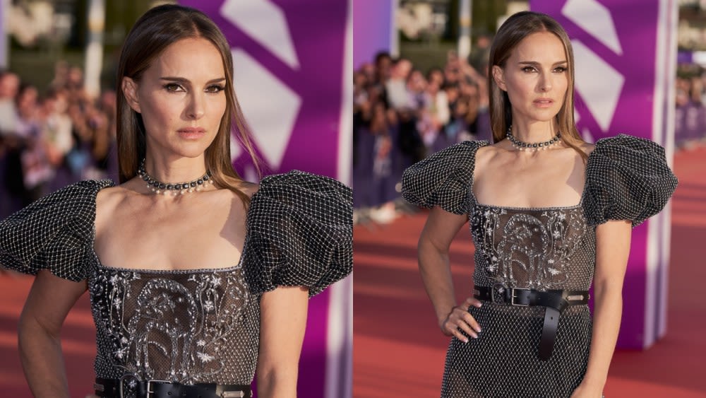 Natalie Portman Dazzles in Medieval-inspired Sheer Dior Dress at Deauville American Film Festival Awards Ceremony