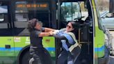 Los Angeles bus driver fights back after female suspect attacks her over alleged fare dispute