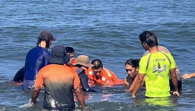 花紋海豚擱淺安平漁光島 岸巡、成大教授聯手救援