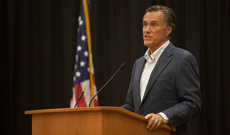 Mitt Romney says he’s no dog killer unlike South Dakota’s Noem | Honolulu Star-Advertiser