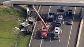 Truck crashes into NJ Turnpike overpass, causes lane closure