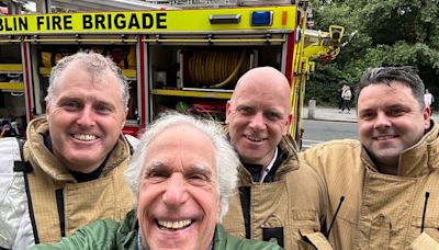 Henry Winkler evacuated from hotel room after mistaking fire alarm for a radio: 'An amazing adventure'