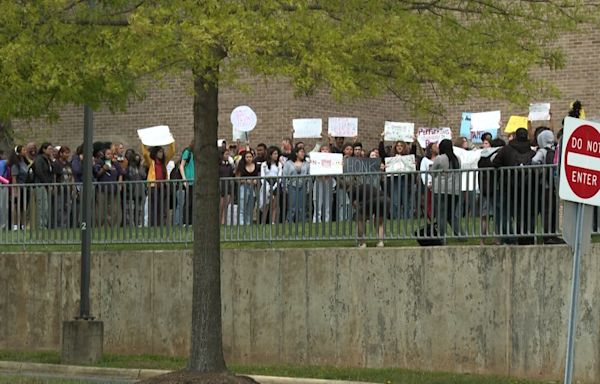 Northwood High School students stage walk out to protest construction delays at Woodward High School
