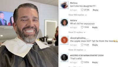 ... Far From The Tree": People Are Reacting To A Video Of Donald Trump Jr. Calling His Daughter "Sexy"