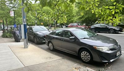 Short on curbside chargers, New York EV drivers are improvising