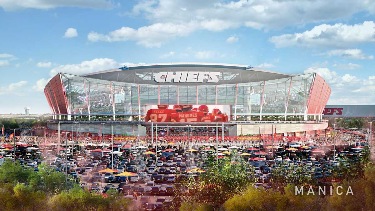 Renderings from Manica Architecture show a potential domed-stadium for the Kansas City Chiefs