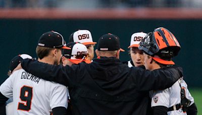 How high did Oregon State climb in the college baseball rankings after series win over Ducks?