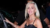 Miley Cyrus Celebrates "Flowers" No. 1 In a Plunging Black Mini Dress