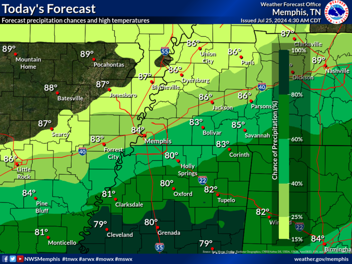 Memphis weather: Flash flood warning issued for parts of Shelby, DeSoto counties