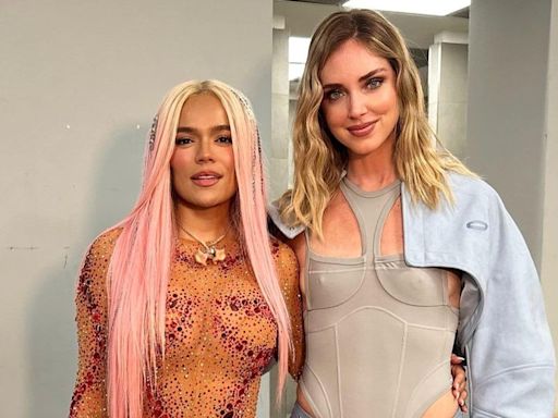 Chiara Ferragni comparte su estiloso encuentro con Karol G tras su concierto en Milán