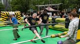 Pittsburgh Downtown Partnership hosts human foosball in Market Square