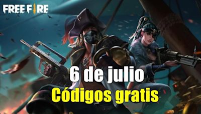 Free Fire | Códigos de hoy sábado 6 de julio de 2024: recompensas gratis