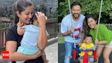 Ishita Dutta and Vatsal Sheth reveal son Vaayu's face on his first birthday; see pic - Times of India