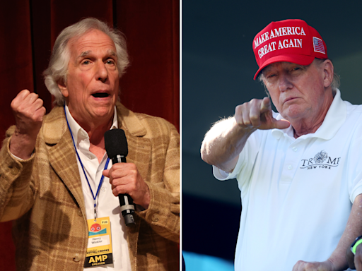 Henry Winkler's 5-word reaction to Trump speech goes viral