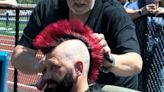 Teacher gets mohawk for charity