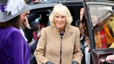 Queen Camilla Holds ‘Send Love to Kate’ Sign During Outing After Daughter-in-Law’s Cancer News