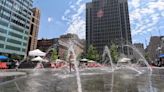 As heat rolls in, Philadelphians flock to Love Park splash pads for a quick cooldown