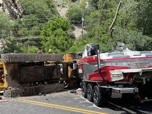 Father, 16-year-old daughter killed in crash after bulldozer fell on vehicle, officials say