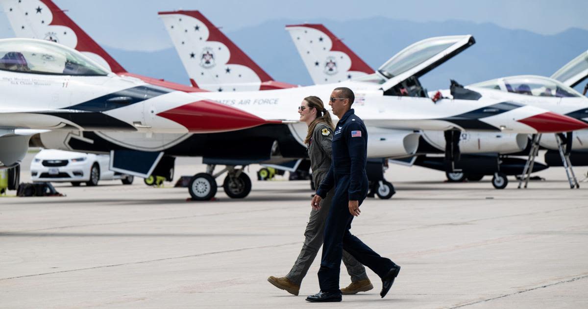 Thunderbirds prepare for unsettled weather during Air Force Academy graduation